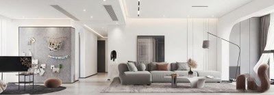 现代客餐厅3D模型下载